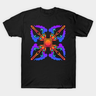 Trippy Psychedelic Rave Sacred Geometry T-Shirt